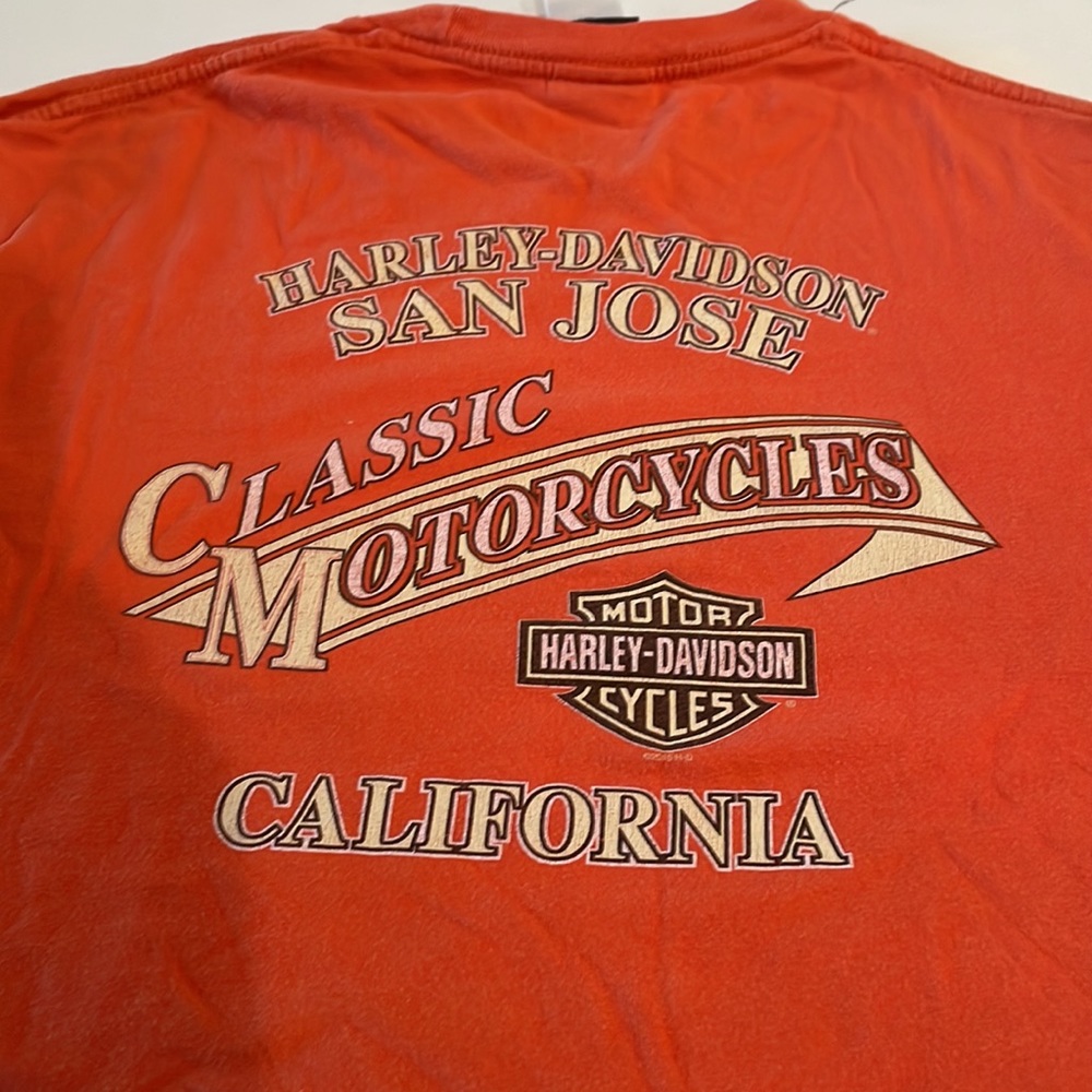 Womens Harley Davidson Crop Top long Sleeve Shirt